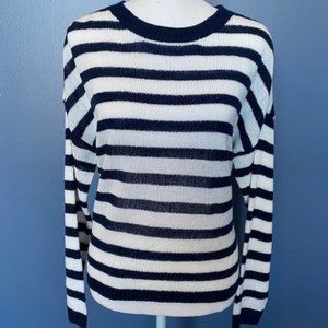NWT Navy & White Stripe Sweater - Junior Large